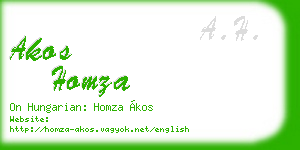 akos homza business card